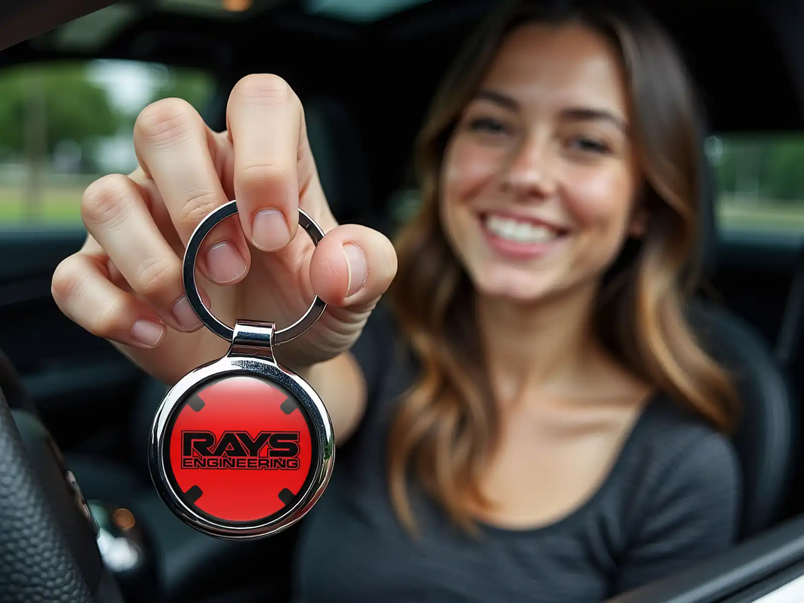 Rays Portachiavi Logo Metallo Custom Premium Forza